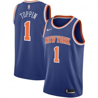 Obi Toppin New York Knicks Nike 2020 NBA Draft First Round Pick Swingman Jersey Royal