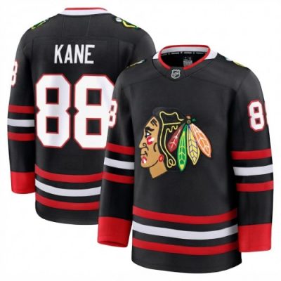 Patrick Kane Men's Chicago Blackhawks Black Alternate Premium Jersey