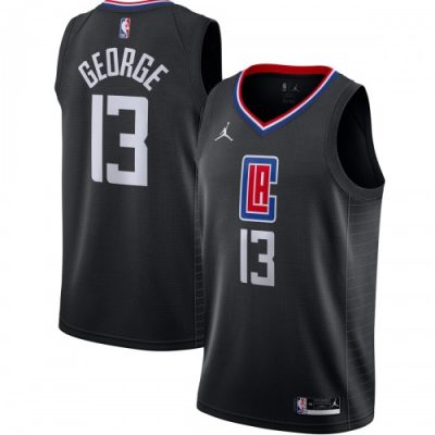 Paul George LA Clippers Jordan Brand Swingman Jersey - Statement Edition - Black