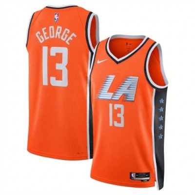 Paul George LA Clippers Nike Unisex 2025/26 Orange Swingman Jersey - Hardwood Classics