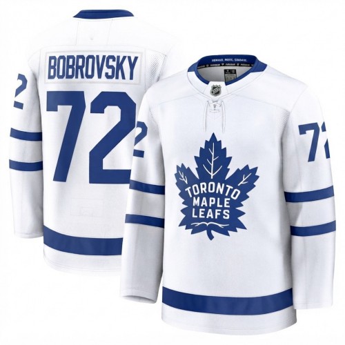 Sergei Bobrovsky Men's Toronto Maple Leafs White Away Premium Jersey