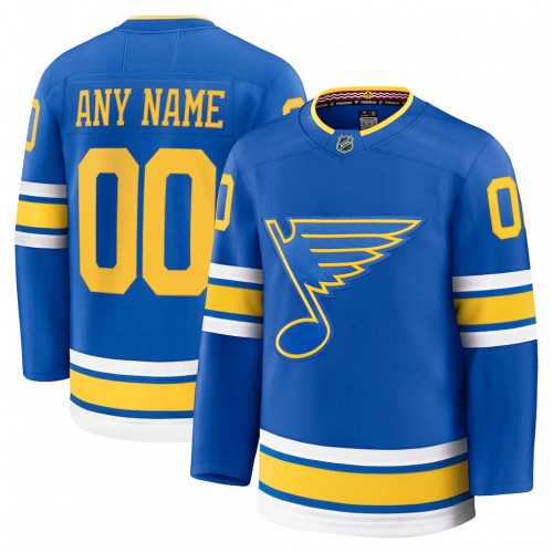 St. Louis Blues Home Premium Custom Jersey - Blue