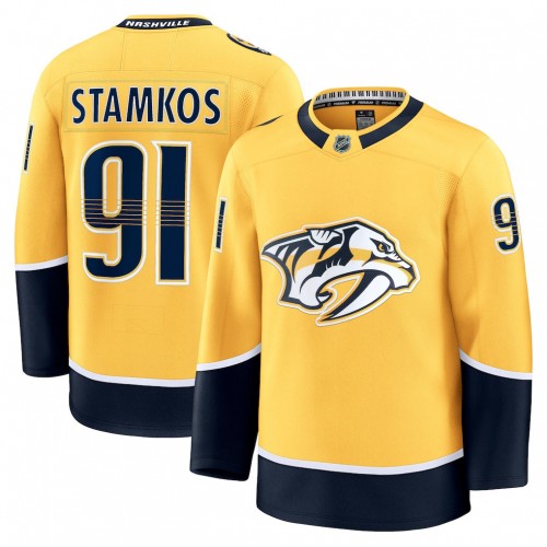 Steven Stamkos Nashville Predators Home Premium Jersey - Yellow