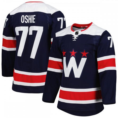 TJ Oshie Washington Capitals 2020/21 Navy Alternate Premium Player Jersey