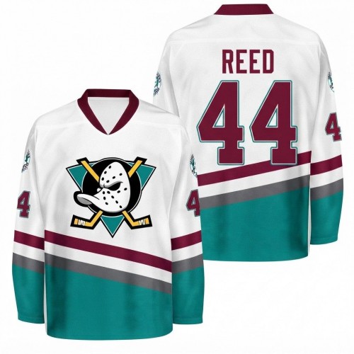 Tammy Reed Men's Anaheim Ducks 1996/97 Retro White Jersey