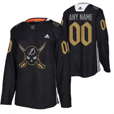 Tampa Bay Lightning 2024 Gasparilla Hockey Custom Jersey - Black