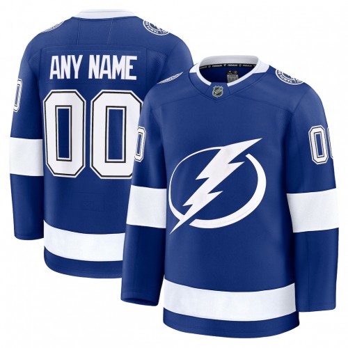 Tampa Bay Lightning Blue Home Premium Custom Jersey