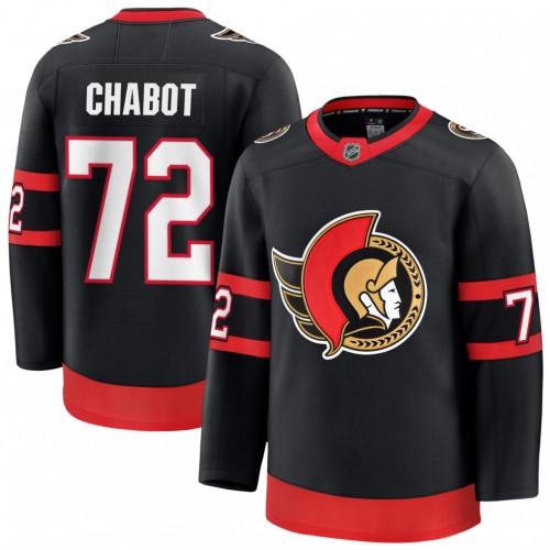 Thomas Chabot Men's Ottawa Senators Black Home Premium Jersey