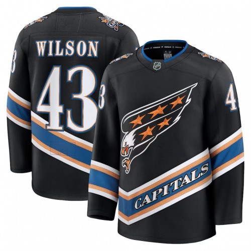 Tom Wilson Washington Capitals Alternate 50th Anniversary Premium Jersey - Black