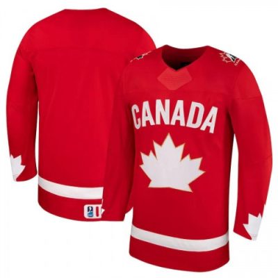 Unisex Blank Red Hockey Canada Alternate Replica Jersey