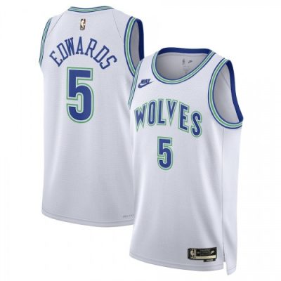 Unisex Nike Anthony Edwards White Minnesota Timberwolves Swingman Jersey - Classic Edition