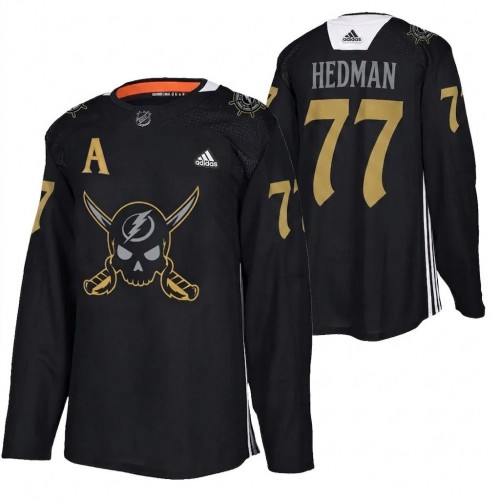Victor Hedman Tampa Bay Lightning 2024 Gasparilla Hockey Jersey - Black