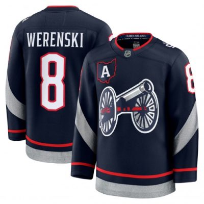 Zach Werenski Columbus Blue Jackets 2025 NHL Stadium Series Premium Jersey - Navy