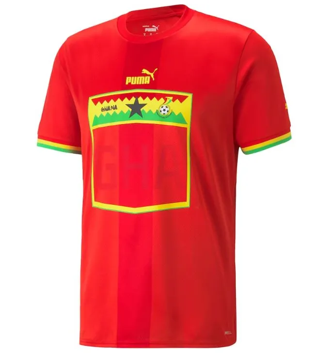 Jersey Ghana Away 2022
