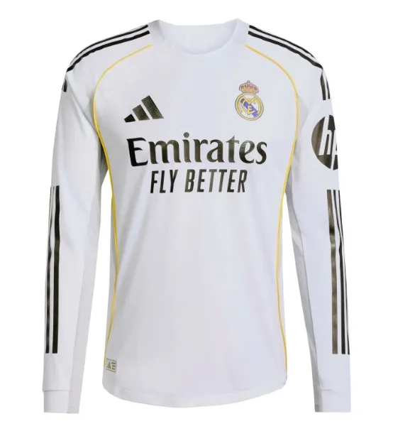 Jersey Real Madrid Home 2025/26 Ml - Authentic