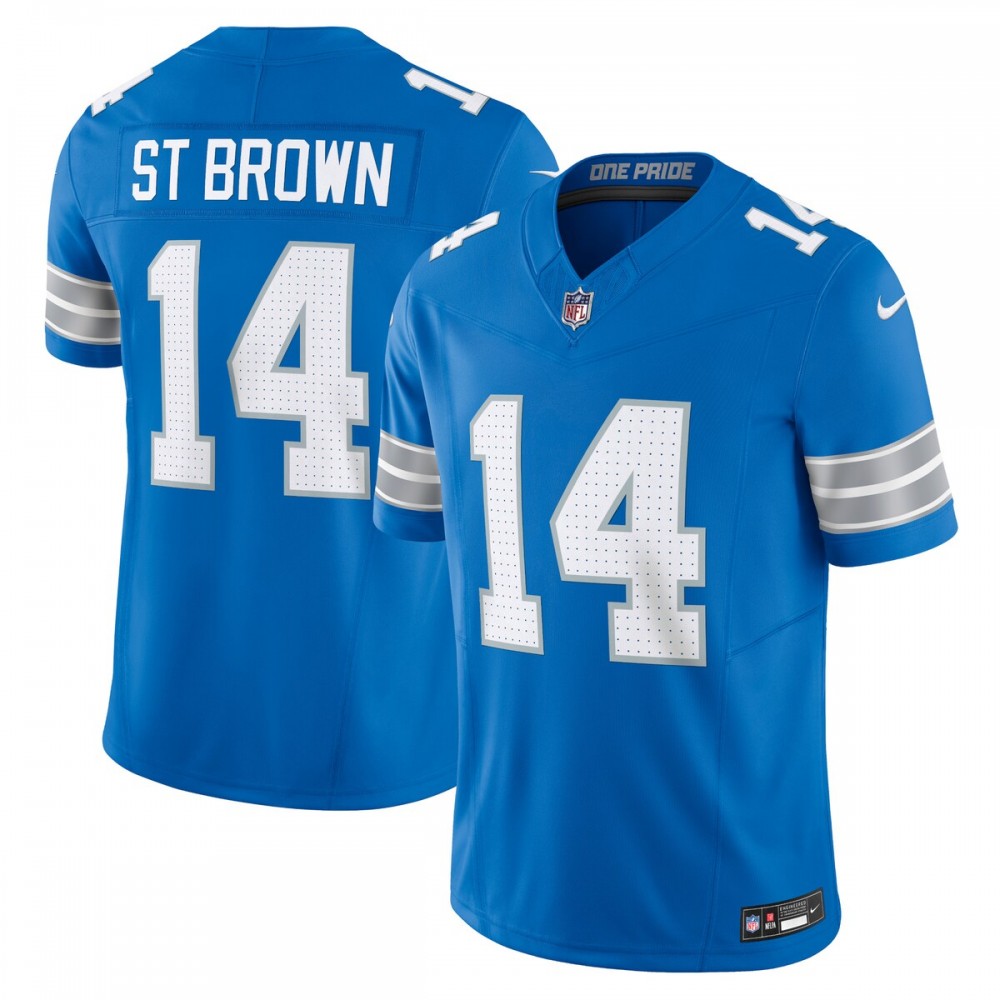 Amon-Ra St. Brown Detroit Lions #14 Nike Vapor F.U.S.E. Limited Jersey - Blue