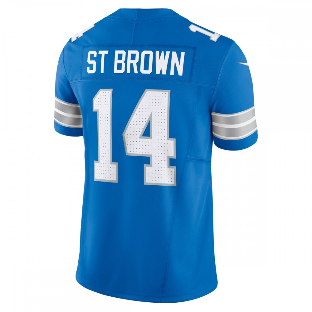 Amon-Ra St. Brown Detroit Lions #14 Nike Vapor F.U.S.E. Limited Jersey - Blue - Image 3
