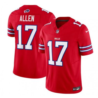 Buffalo Bills #17 Josh Allen Red Limited Stitched Jersey