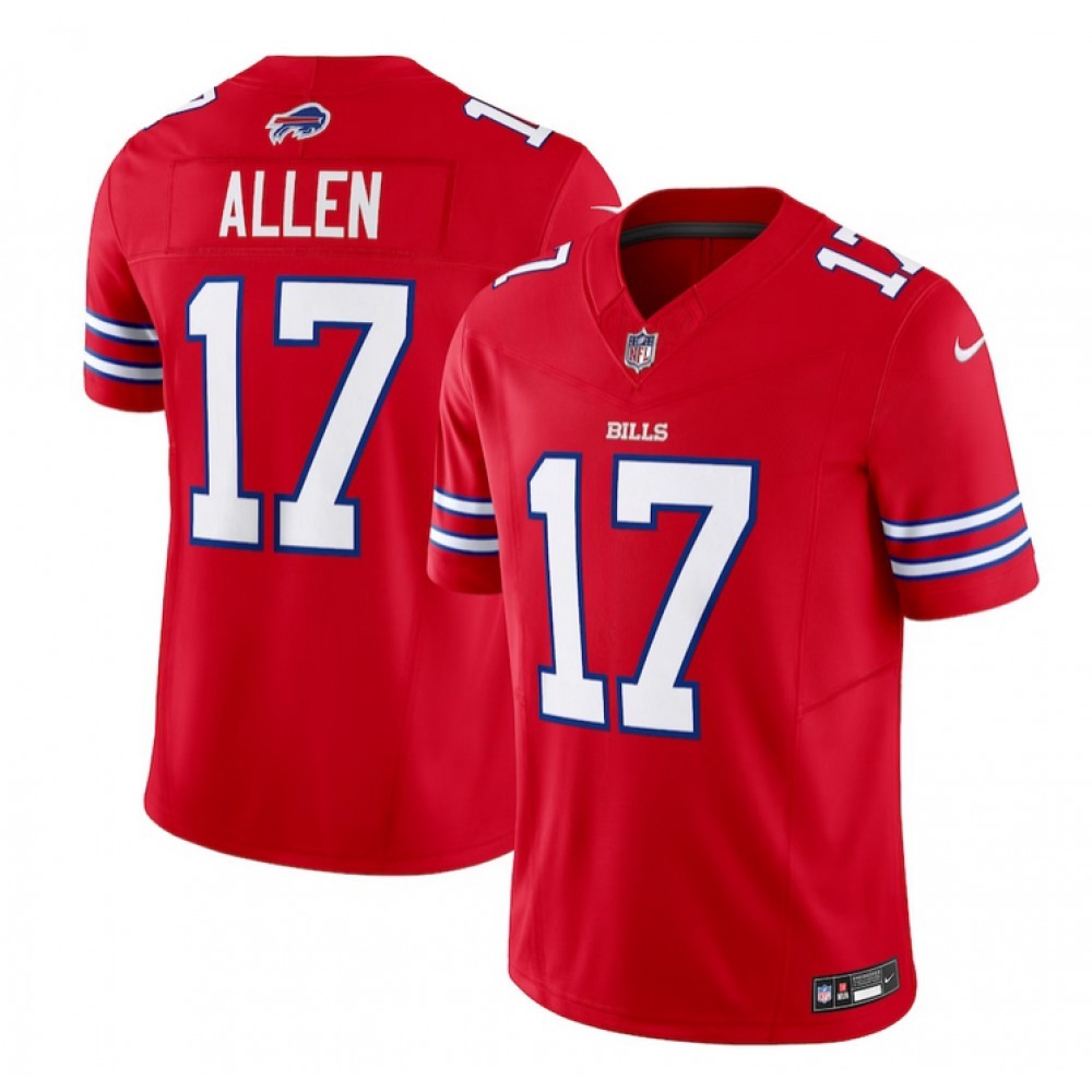 Buffalo Bills #17 Josh Allen Red Limited Stitched Jersey