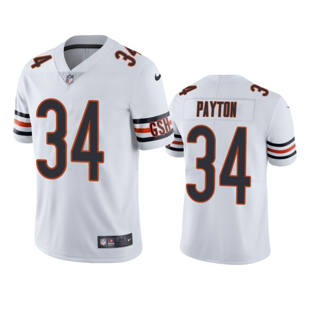 Chicago Bears #34 Walter Payton White Vapor Untouchable Limited Stitched NFL Jersey