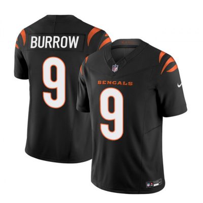 Cincinnati Bengals #9 Joe Burrow Black 2023 F.U.S.E. Vapor Untouchable Limited Stitched Jersey