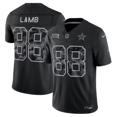 Dallas Cowboys #88 CeeDee Lamb Nike Black 2026 Salute to Service Vapor F.U.S.E. Limited Jersey