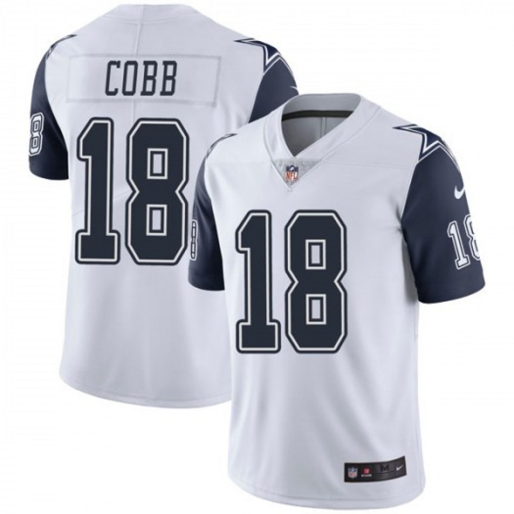 Dallas Cowboys #18 Randall Cobb White Color Rush Limited Stitched NFL Jersey