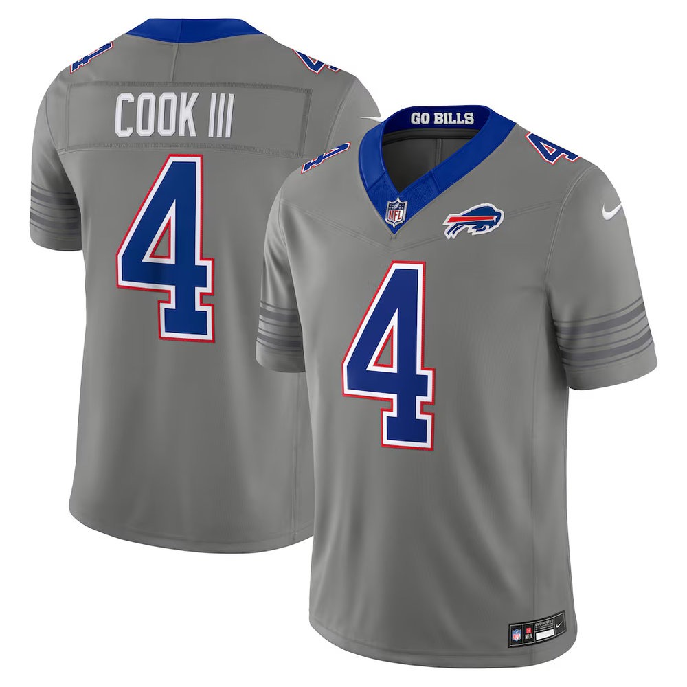 Buffalo Bills #4 James Cook White Rivalries Collection F.U.S.E. Vapor Limited Stitched Jersey