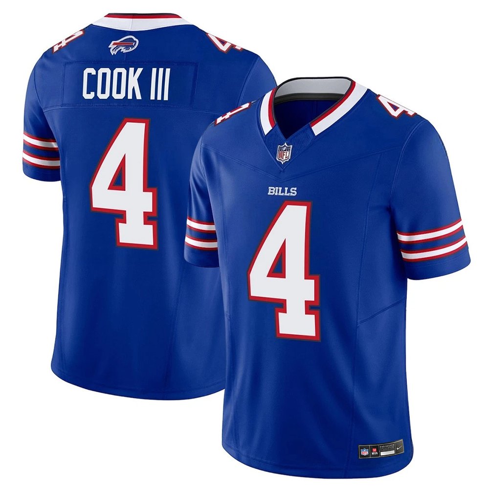 Buffalo Bills #4 James Cook Blue 2023 F.U.S.E. Vapor Untouchable Limited Stitched Football Jersey