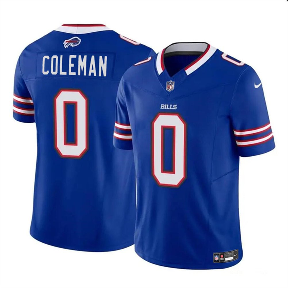 Buffalo Bills #0 Keon Coleman Blue 2024 Draft F.U.S.E. Vapor Untouchable Limited Stitched Football Jersey