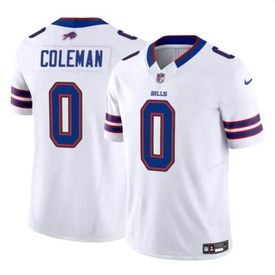 Buffalo Bills #0 Keon Coleman White 2024 Draft F.U.S.E. Vapor Untouchable Limited Stitched Football Jersey