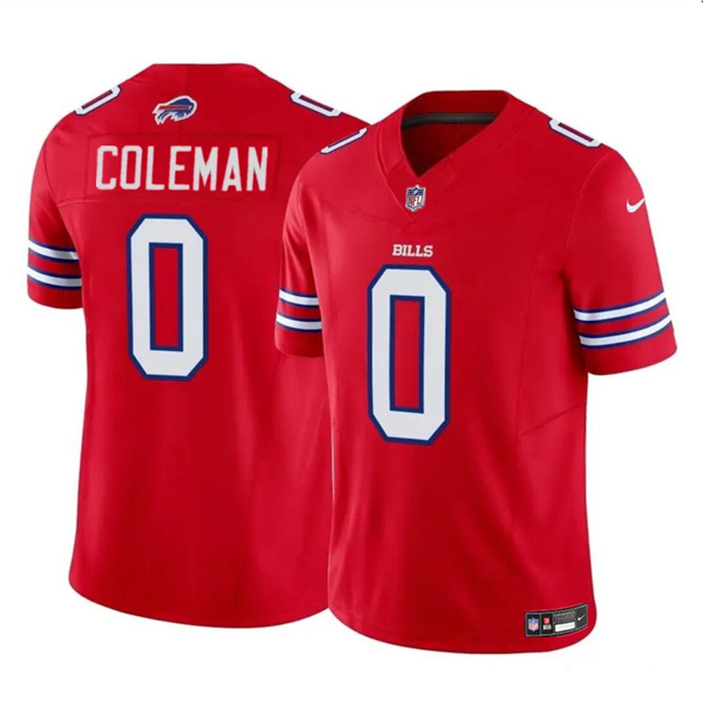 Buffalo Bills #0 Keon Coleman Red 2024 Draft F.U.S.E. Vapor Untouchable Limited Stitched Football Jersey
