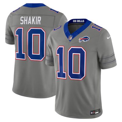 Buffalo Bills #10 Khalil Shakir Nike Gray Nickel City Vapor F.U.S.E. Limited Jersey