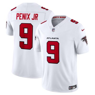 Men's Atlanta Falcons #9 Michael Penix Jr. Nike White Vapor F.U.S.E. Sewn Down Limited Jersey