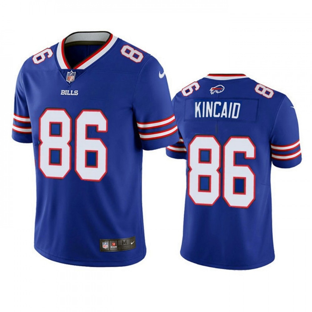 Men's Buffalo Bills #86 Dalton Kincaid Blue F.U.S.E. Draft Vapor Untouchable Limited Stitched Jersey