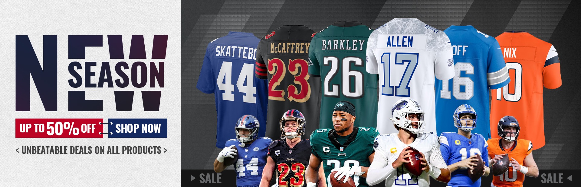 NFL Shop Online - Cheap NFL Jerseys Collection Banner