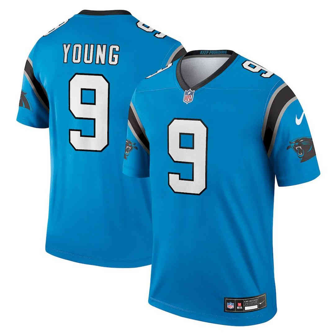 Men's Carolina Panthers #9 Bryce Young Blue 2023 F.U.S.E. Vapor Untouchable Stitched Football Jersey