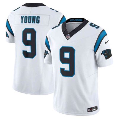 Men's Carolina Panthers #9 Bryce Young White 2023 Draft Vapor Untouchable Stitched Football Jersey
