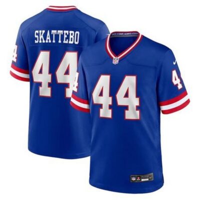 Men's New York Giants #44 Cam Skattebo Royal Game Player Jersey