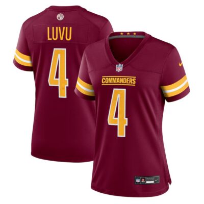 Women's Nike #4 Frankie Luvu Burgundy Washington Commanders Game Jersey