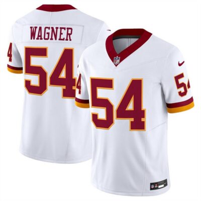 Men's Washington Commanders #54 Bobby Wagner White 2025 F.U.S.E. Throwback Vapor Limited Stitched Football Jersey