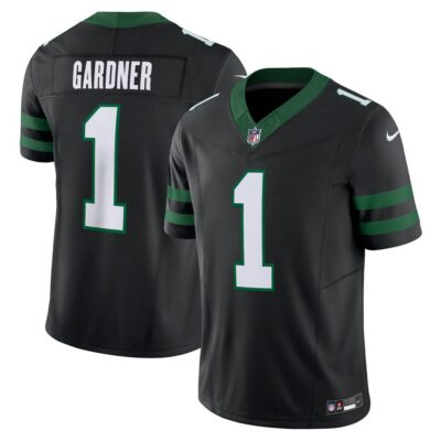 Men's New York Jets Ahmad Sauce Gardner  Legacy Black Alternate Vapor F.U.S.E. Limited Jersey