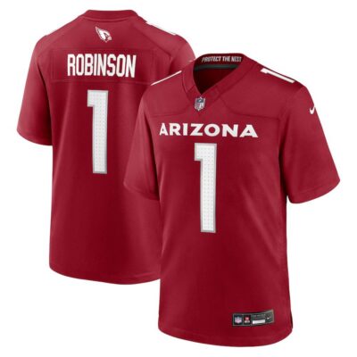 Men's Arizona Cardinals Darius Robinson Cardinal 2024 NFL Draft First Round Pick Player F.U.S.E. Vapor Untouchable Limited Stitched Football Jersey