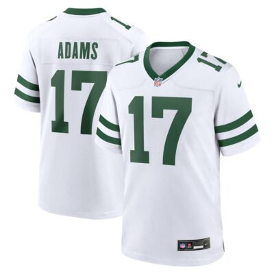 Men's New York Jets #17 Davante Adams  Legacy White Game Jersey
