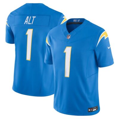 Men's Los Angeles Chargers Joe Alt  Blue 2024 NFL Draft First Round Pick Player F.U.S.E. Vapor Untouchable Limited Stitched Football Jersey