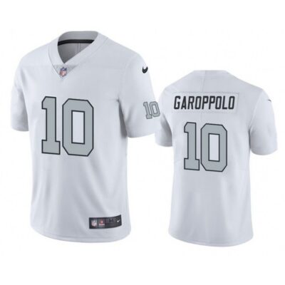 Men's Las Vegas Raiders #10 Jimmy Garoppolo White Vapor Untouchable Stitched Football Jersey
