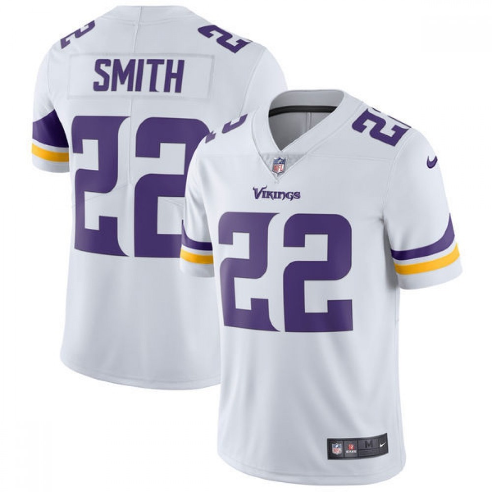 Men's Minnesota Vikings #22 Harrison Smith White Vapor Untouchable Limited Stitched NFL Jersey