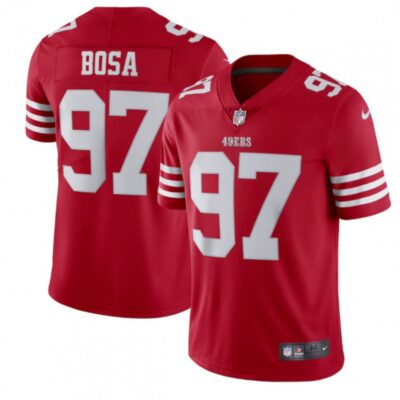Men's San Francisco 49ers #97 Bosa 2022 New Scarlet Vapor Untouchable Stitched Football Jersey