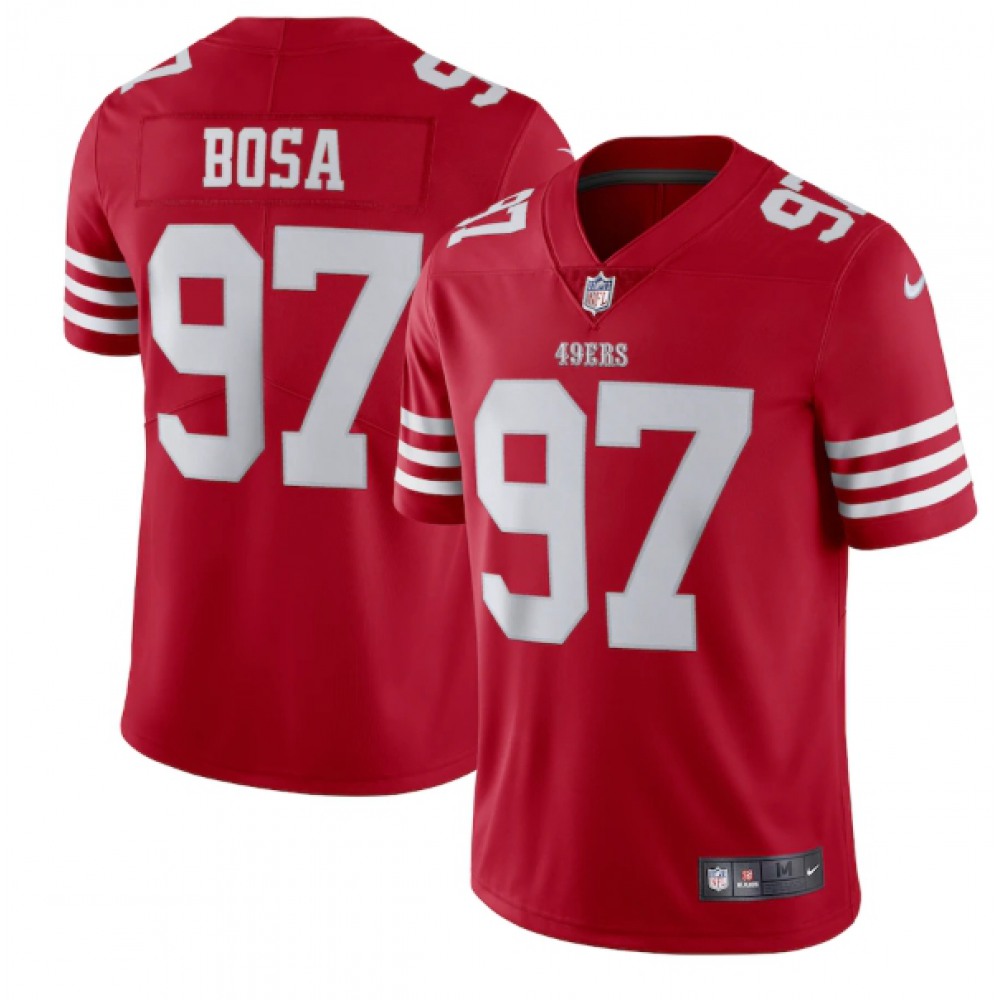 Men's San Francisco 49ers #97 Bosa 2022 New Scarlet Vapor Untouchable Stitched Football Jersey