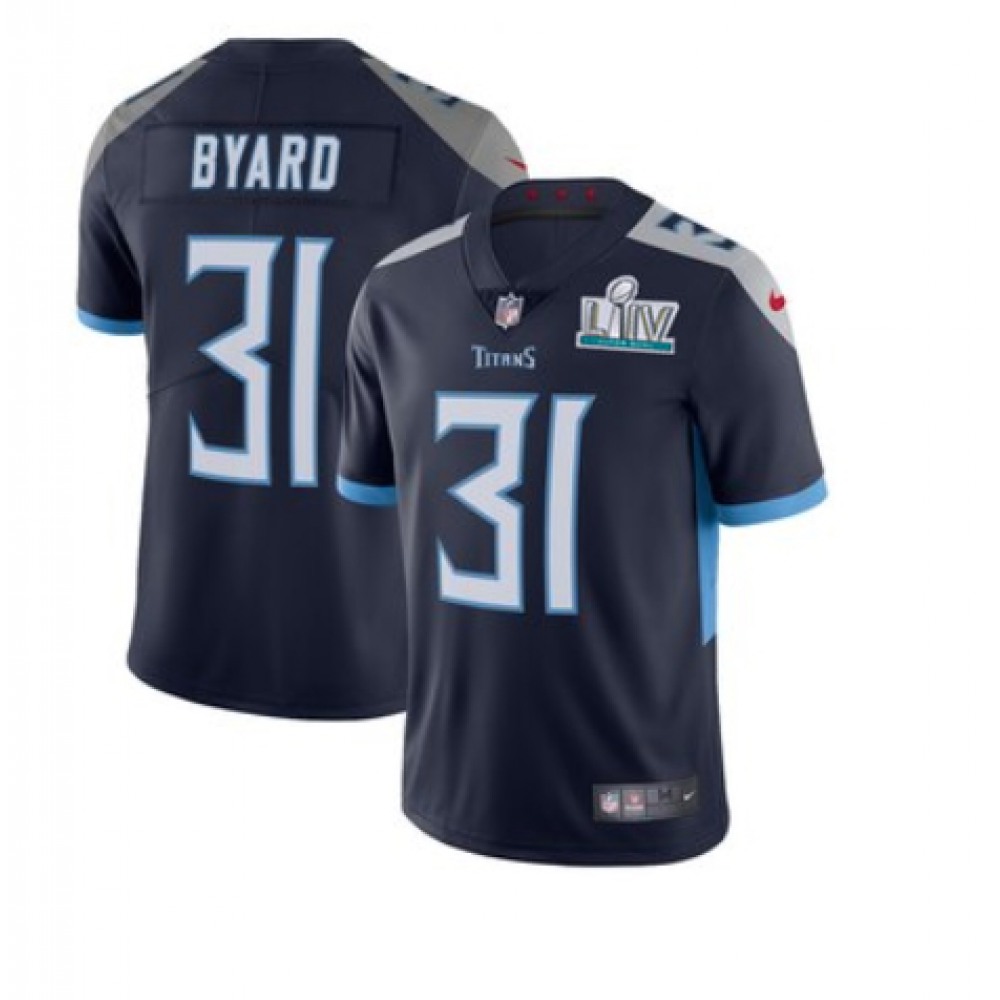 Men's Tennessee Titans #31 Kevin Byard Super Bowl LIV Navy Vapor Untouchable Stitched NFL Jersey